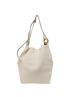 Grommet Hobo, &pound;320, Handbags, White, Leather, Front view